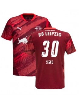 Moški Nogometna dresi replika RB Leipzig Benjamin Sesko #30 Gostujoči 2024-25 Kratek rokav